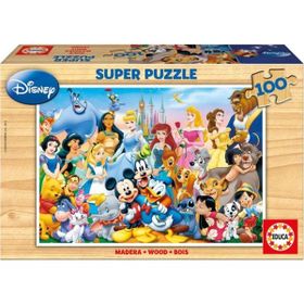 Educa Disney Harikalar Diyarı 100 Parça Ahşap Puzzle
