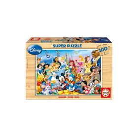 Educa Disney Harikalar Diyarı 100 Parça Ahşap Puzzle