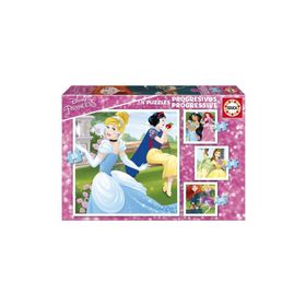 Educa Disney Princess 12+16+20+25 Parça Puzzle