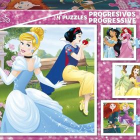 Educa Disney Princess 12+16+20+25 Parça Puzzle
