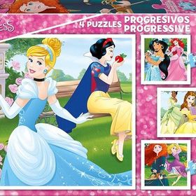 Educa Disney Princess 12+16+20+25 Parça Puzzle