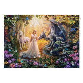 Educa Dragon Princess And Unicorn 1500 Parça Puzzle
