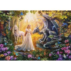 Educa Dragon Princess And Unicorn 1500 Parça Puzzle