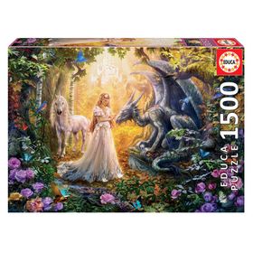 Educa Ejderha Prenses ve Tekboynuz 1500 Parça Puzzle