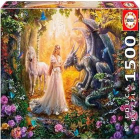 Educa Ejderha Prenses ve Tekboynuz 1500 Parça Puzzle