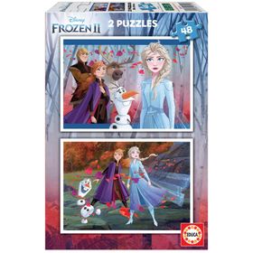 Educa Frozen 2x48 Parça Karton Puzzle
