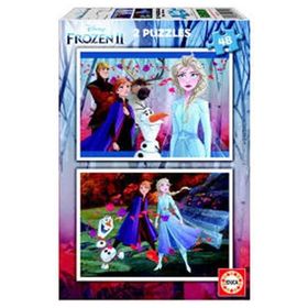 Educa Frozen 2x48 Parça Karton Puzzle
