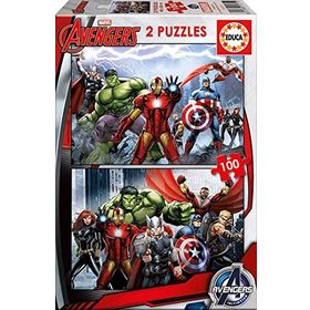 Educa Karton 2X100 Avengers Çocuk Puzzle
