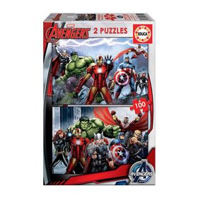 Educa Karton 2X100 Avengers Çocuk Puzzle