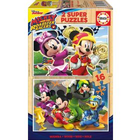 Educa Mickey And The Roadster Racers 2x16 Ahşap Puzzle