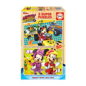 Educa Mickey Mouse 2x50 Parça Ahşap Puzzle