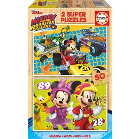 Educa Mickey Mouse 2x50 Parça Ahşap Puzzle