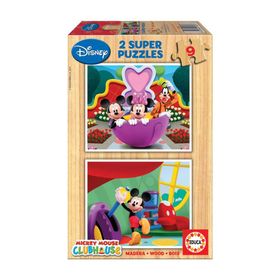 Educa Mickey Mouse Club House Çocuk 2X9 Parça Puzzle