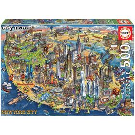 Educa New York Şehir Haritası 500 Parça Puzzle