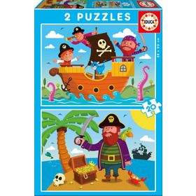 Educa Pirates 2x20 Parça Çocuk Puzzle