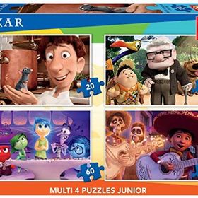 Educa Pixar Multi 4 20+40+60+80 Parça Puzzle