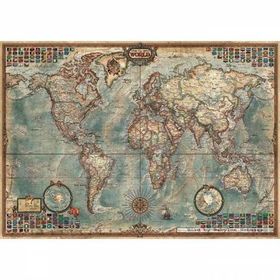 Educa Political Map Of The World 1500 Parça Puzzle