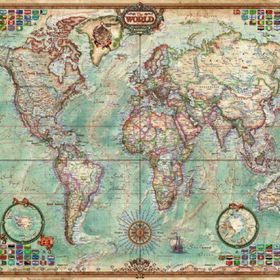 Educa Political Map Of The World 1500 Parça Puzzle
