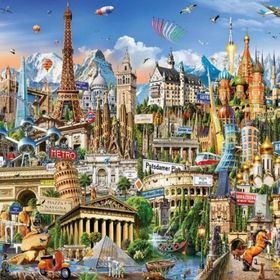 Educa Puzzle 2000 Parça Avrupanın Simge Yapıları