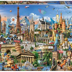 Educa Puzzle 2000 Parça Avrupanın Simge Yapıları