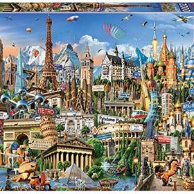 Educa Puzzle 2000 Parça Avrupanın Simge Yapıları