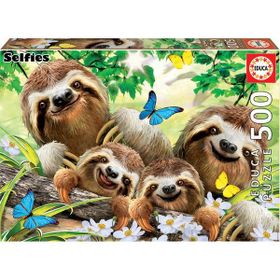 Educa Puzzle Sloth Family Selfie 500 Parça