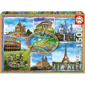 Educa Seven Wonders Of Europe 1500 Parça Puzzle
