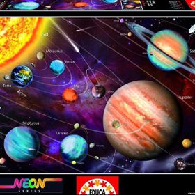 Educa Solar System Neon 1000 Parça Puzzle