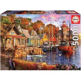Educa The Mediterranean Harbour Dominic Davison 5000 Parça Puzzle