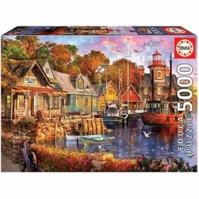 Educa The Mediterranean Harbour Dominic Davison 5000 Parça Puzzle