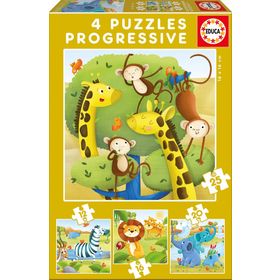 Educa Wild Animals Çocuk Puzzle