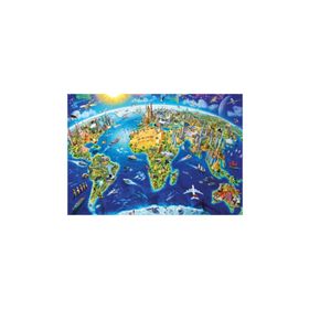 Educa World Landmarks Globe 2000 Parça Puzzle