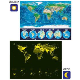 Educa World Map 1000 Parça Puzzle