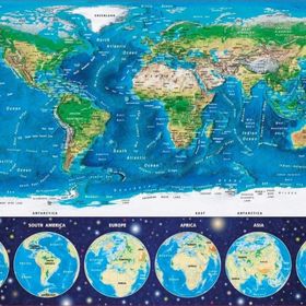 Educa World Map 1000 Parça Puzzle
