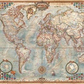 Educa World Map 1000 Parça Puzzle
