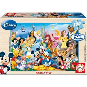 Educa World of Disney 100 Parça Ahşap Puzzle