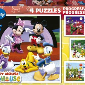 Educa13467 Mickey Mouse Club House Ahşap 2x9 Parça Puzzle