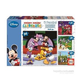 Educa13467 Mickey Mouse Club House Ahşap 2x9 Parça Puzzle
