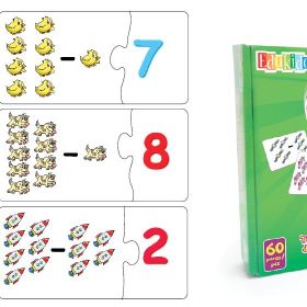 Edukido Çıkarma EDU-1005 Mukavva Puzzle