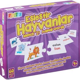 Edukido Eşleştir Hayvanlar Mukavva Puzzle