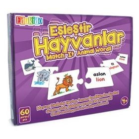 Edukido Eşleştir Hayvanlar Mukavva Puzzle