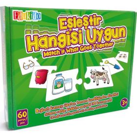 Edukido Hangisi Uygun EDU-1011 Mukavva Puzzle