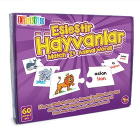 Edukido Hayvanlar EDU-1009 Mukavva Puzzle