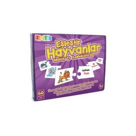 Edukido Hayvanlar EDU-1009 Mukavva Puzzle