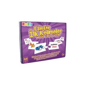 Edukido İlk Kelimeler EDU-1015 Mukavva Puzzle