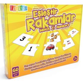 Edukido Rakamlar EDU-1006 Mukavva Puzzle