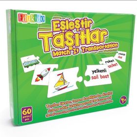 Edukido Taşıtlar EDU-1010 Mukavva Puzzle