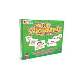 Edukido Vücudumuz EDU-1008 Mukavva Puzzle