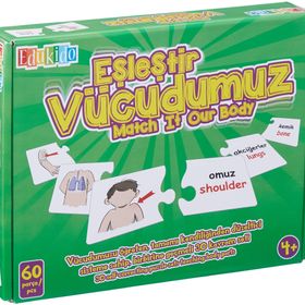Edukido Vücudumuz EDU-1008 Mukavva Puzzle