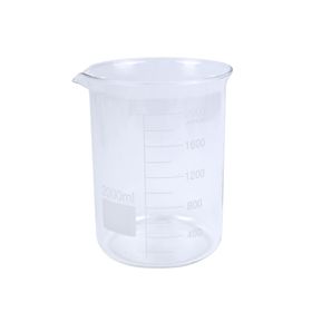 Edulab 2000 ml Kısa Form Cam Beherglas